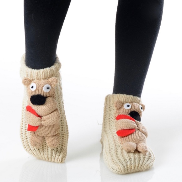 3D Kid Slippers Bear - Picture 1 of 1